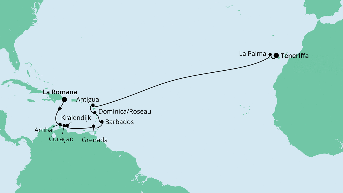  Von der Dominikanischen Republik nach Teneriffa