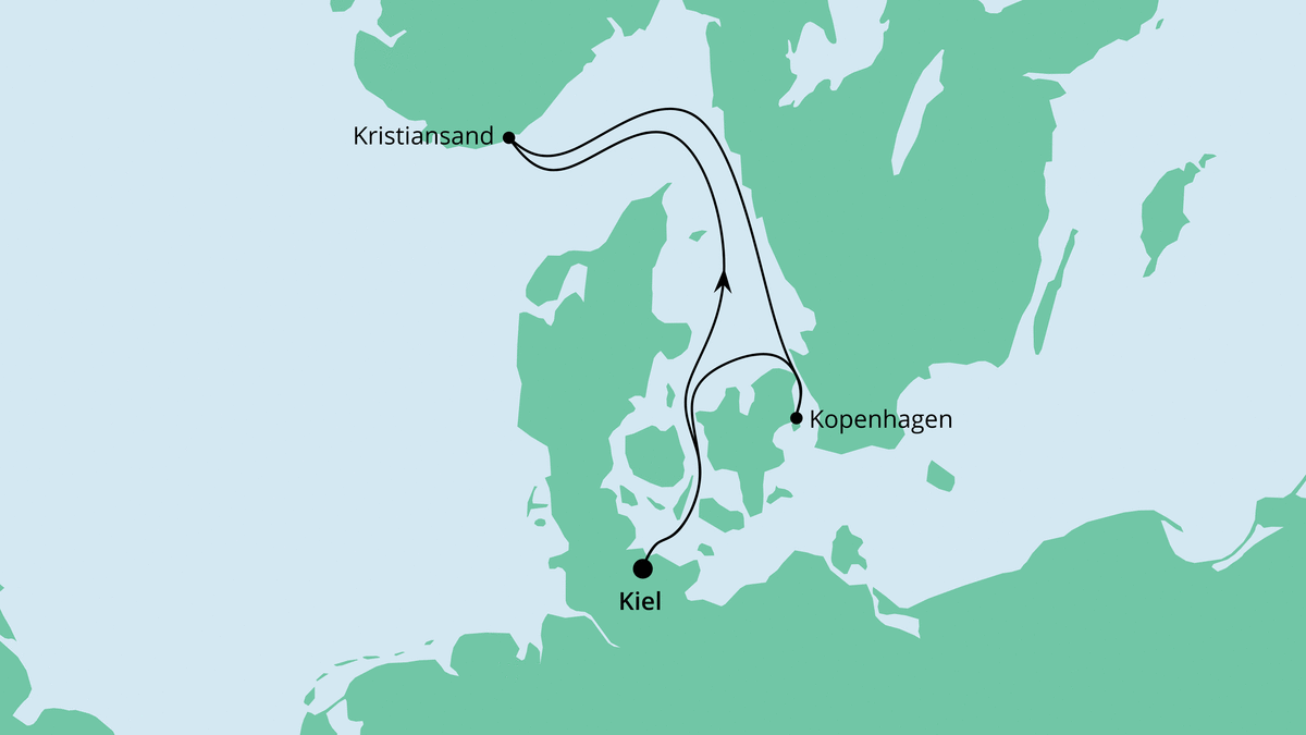  Kurzreise nach Kristiansand & Kopenhagen