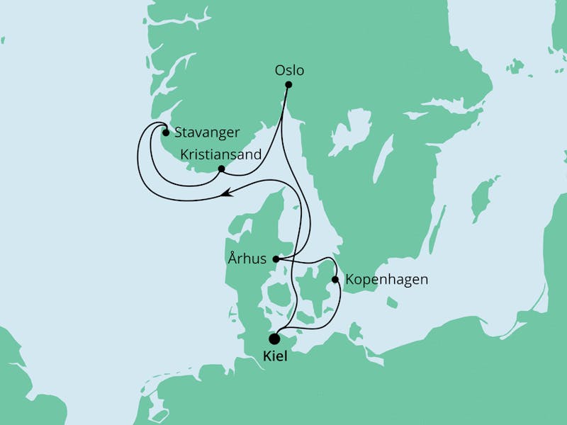 Norwegen & Dänemark ab Kiel
