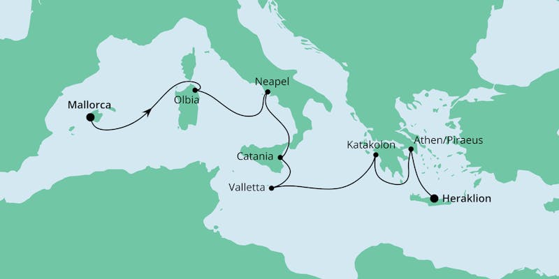 Von Mallorca nach Kreta