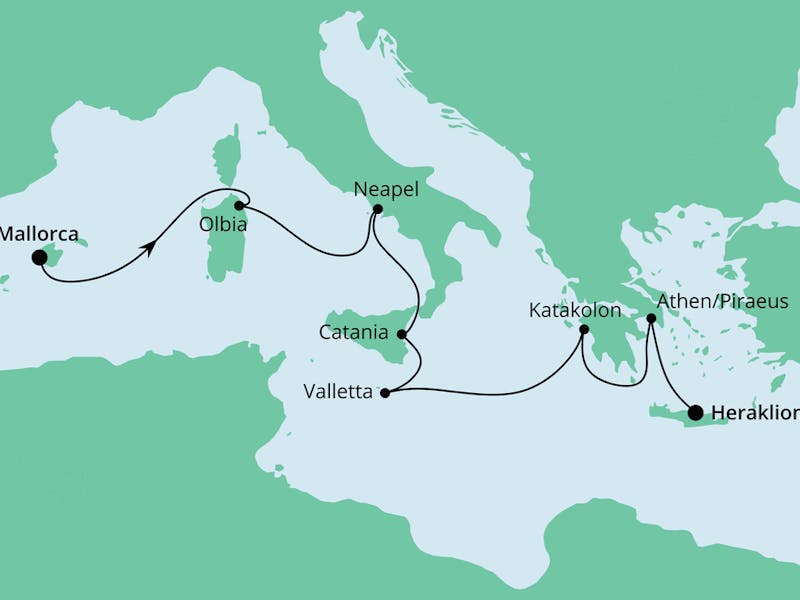 Von Mallorca nach Kreta
