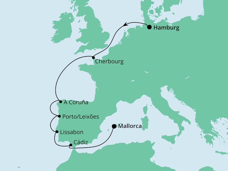 Von Hamburg nach Mallorca