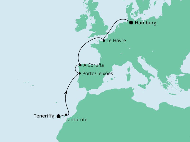 Von Teneriffa nach Hamburg