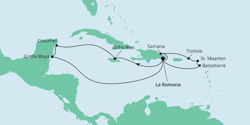 Karibik & Mexiko ab Dominikanische Republik 1