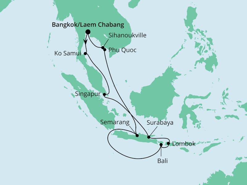 Thailand,  Indonesien & Singapur