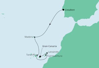 Von Lissabon nach Gran Canaria