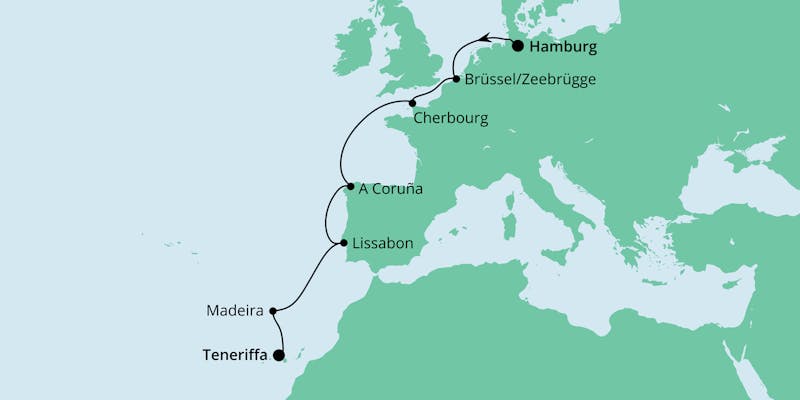 Von Hamburg nach Teneriffa
