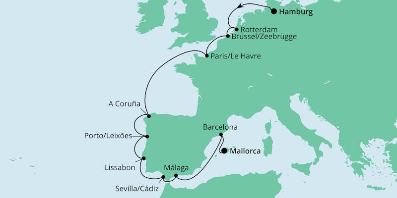 Von Hamburg nach Mallorca 1