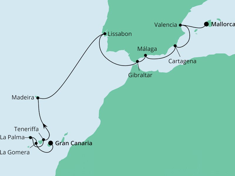 Von Gran Canaria nach Mallorca