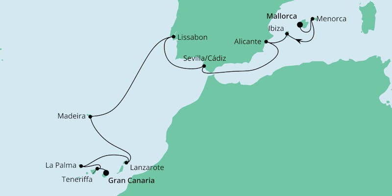 Von Mallorca nach Cran Canaria