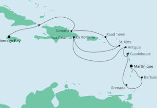 Karibik mit kleinen Antillen